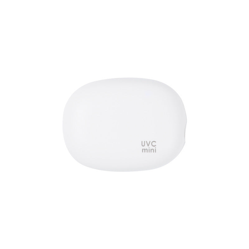 Portable UVC Toothbrush Sterilizer Case - 5-Minute Automatic Sanitizer, USB-C Rechargeable(white)