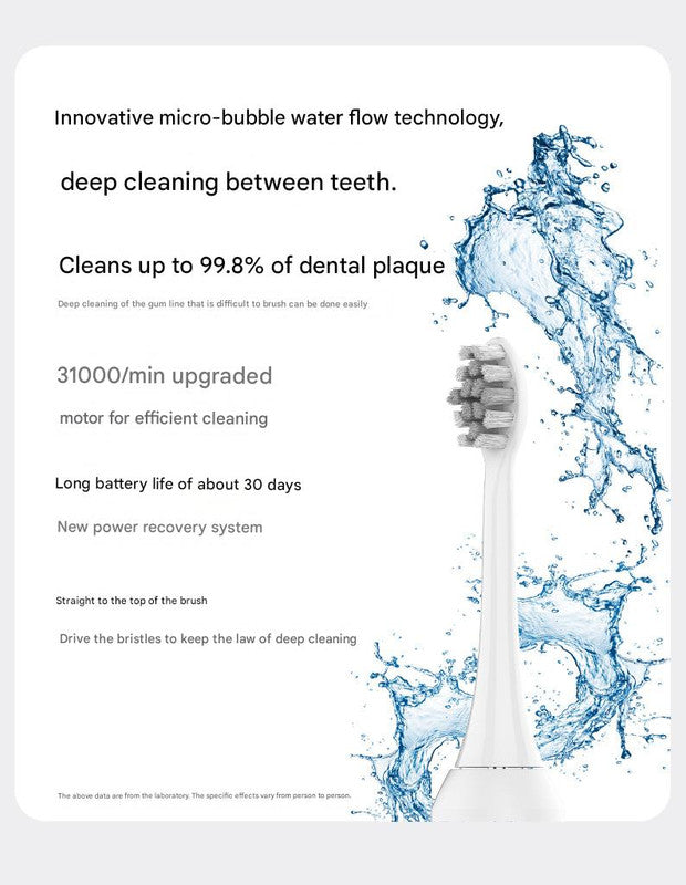 2-in-1 Sonic Electric Toothbrush & Power Flosser Kit - 3 Modes, 31000VPM, IPX7 Waterproof, with Travel Case(white)