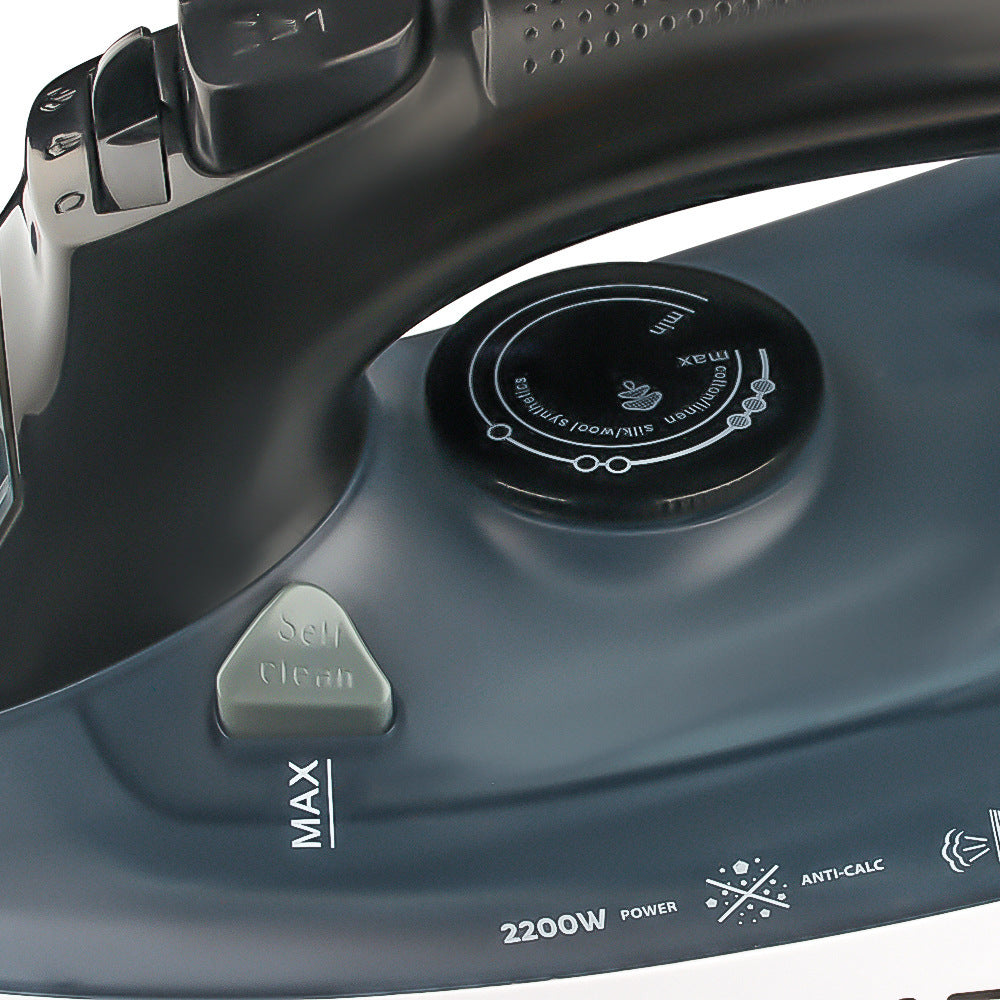 Powerful 2200W Electric Steam Iron with Ceramic Soleplate & Vertical Steam Function(blue)
