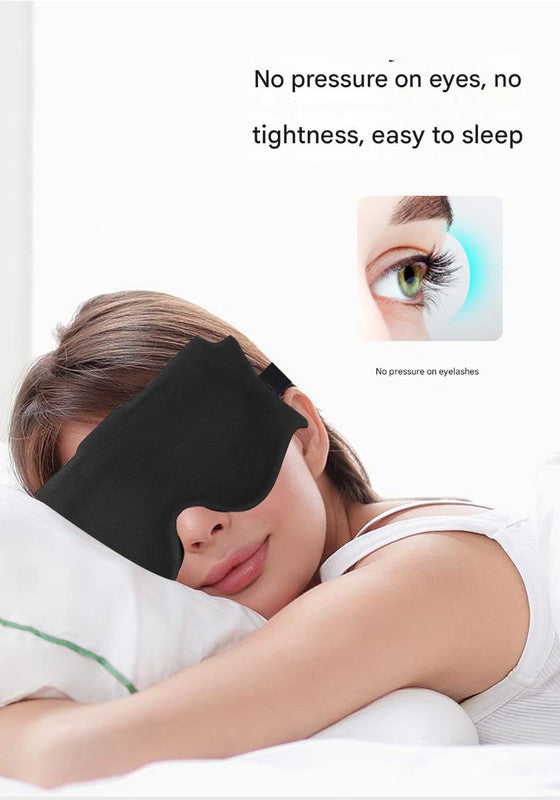 3pc 6D Contoured Zero-Pressure Sleep Mask - 360 Light Blocking Eye Mask with Adjustable Strap(Dura)