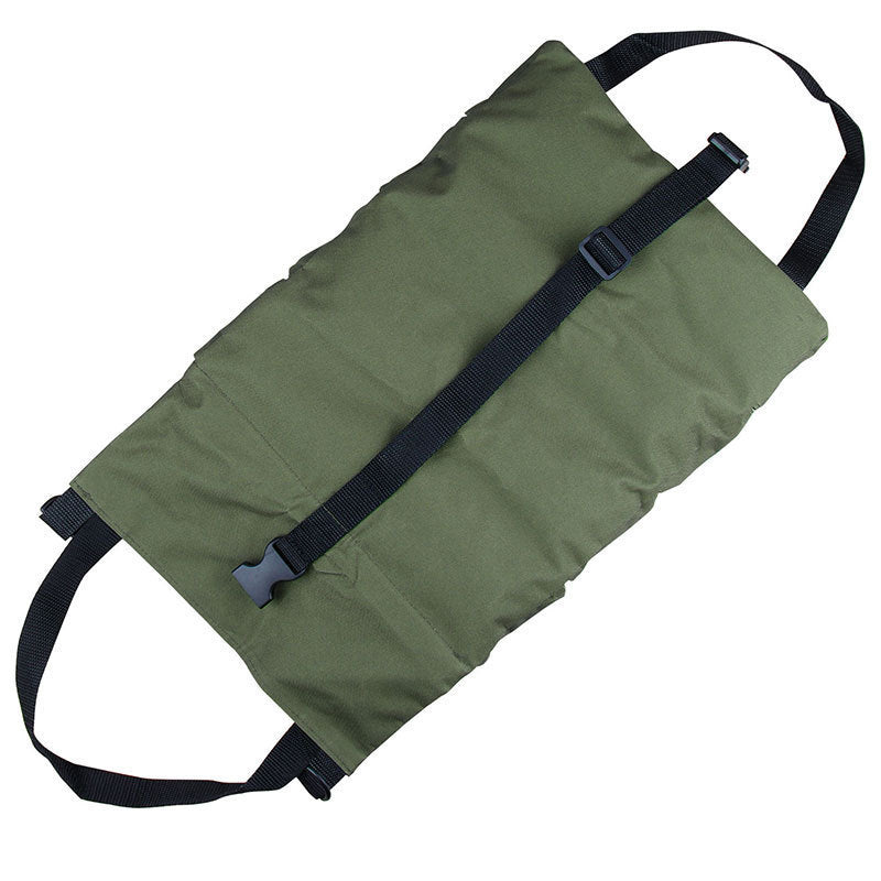 Heavy-Duty Canvas Tool Roll Up Bag & Organizer Tote - Multi-Pocket Wrench & Tool Pouch(Blue)
