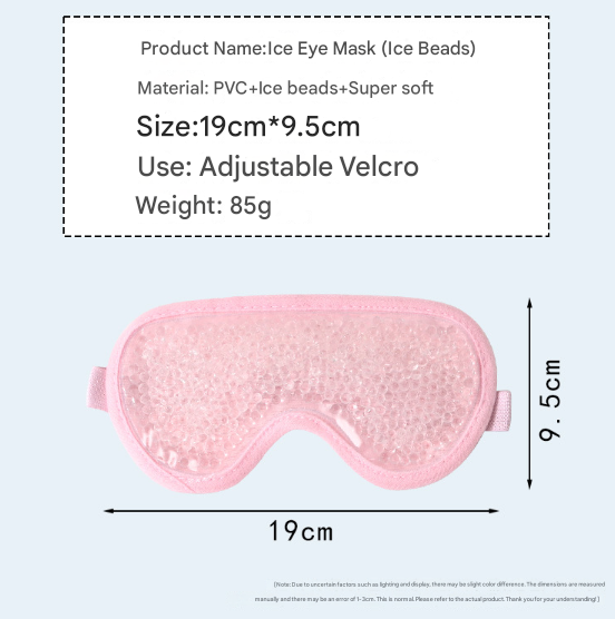 Blue Reusable Cooling Gel Bead Face Mask and Eye Mask Set - Soothing Therapy for Puffy Eyes, Headaches and Facial Relaxation