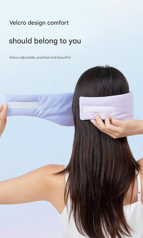 Pink Reversible All-Season Sleep Mask - Cooling & Warming with Sound Muffling Ear Covers Function