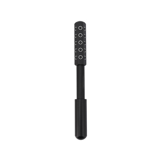 Black Germanium Stone Facial Roller - Uplifting & Sculpting Beauty Massager for Face and Body