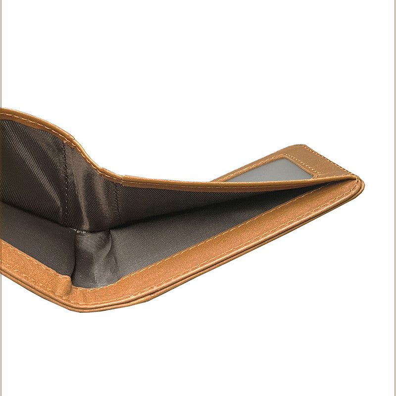 Coffee Men's Genuine Leather Wallet Vintage Casual Short Bi-fold Cowhide Money Clip Card Holder