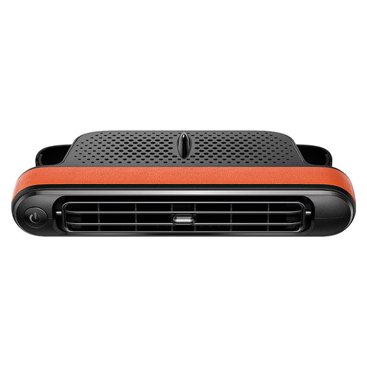 Black and Orange Car Seat Back Headrest Fan USB Powered Dual Turbine Bladeless Cooling Fan with 3 Speeds