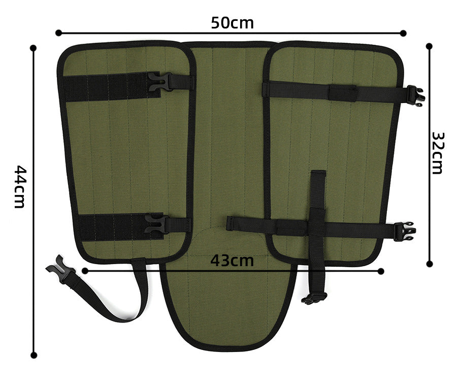 Green Outdoor Waterproof Leg Gaiters - Anti-Snake Bite & Scratch Protection Boot Covers - Breathable Nylon Oxford Leg Guards for Hiking Camping