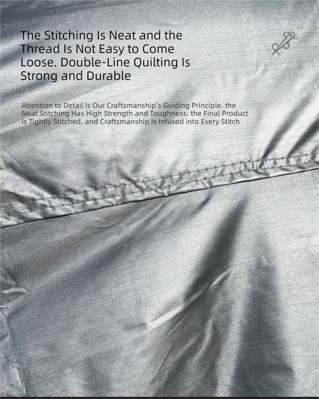 Silver 3L Universal Car Cover – 170T Taffeta Fabric, All-Weather Protection for Cars(4600×1800×1500MM)