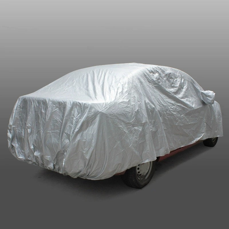 Silver 3XL Universal Car Cover – 170T Taffeta Fabric, All-Weather Protection for Cars(4800×1900×1500MM)
