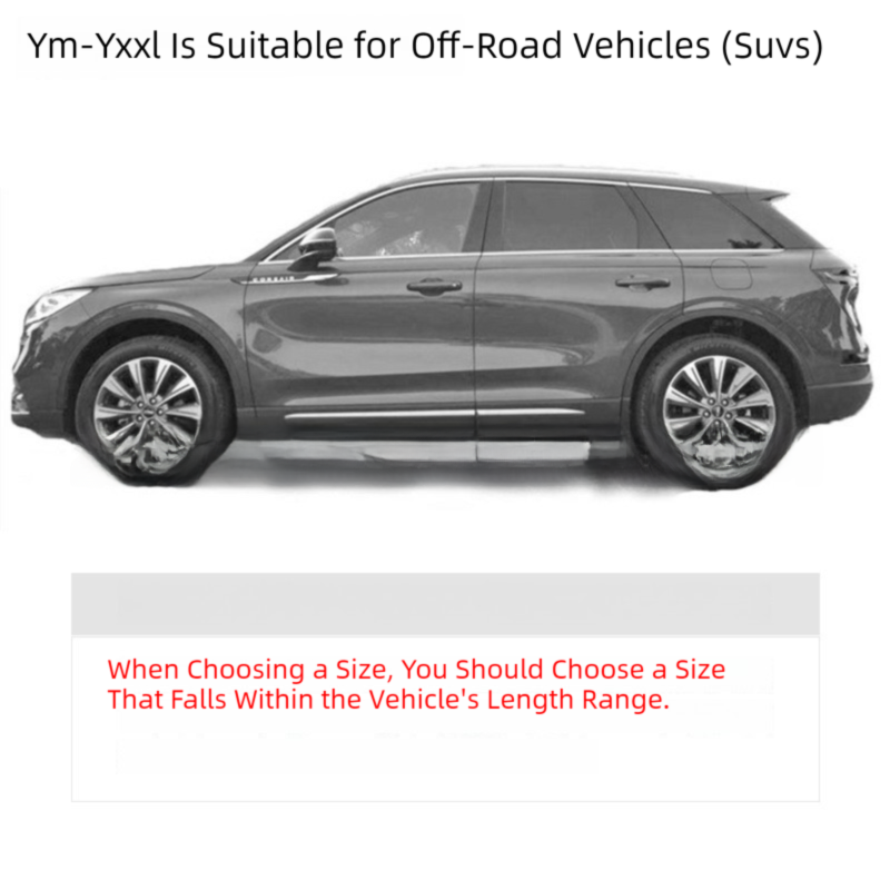 Silver YM Off-Road Vehicle Cover – 170T taffeta fabric, all-weather vehicle protection(4500×1800×1680MM)