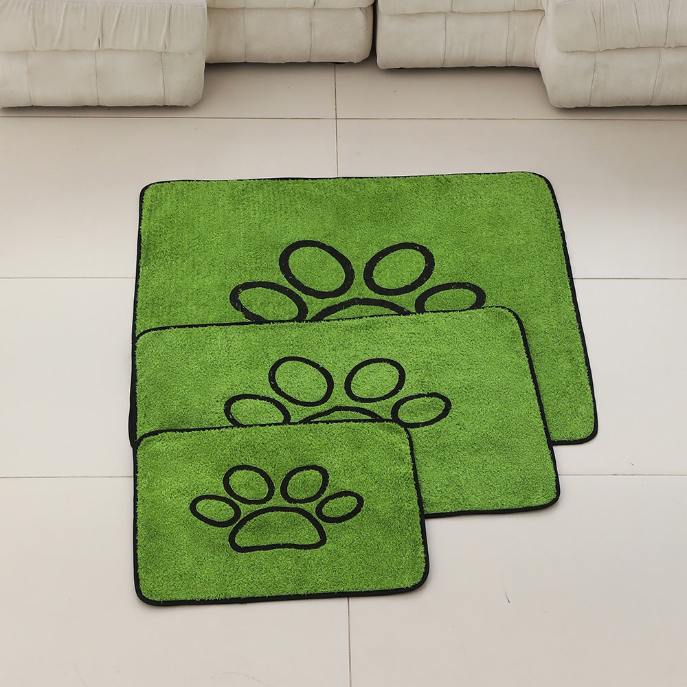 2 Pcs Artificial Grass Pet Mat – Soft, Fast-Drying & Non-Slip Sleeping Pad for Cats and Dogs(60*90cm)