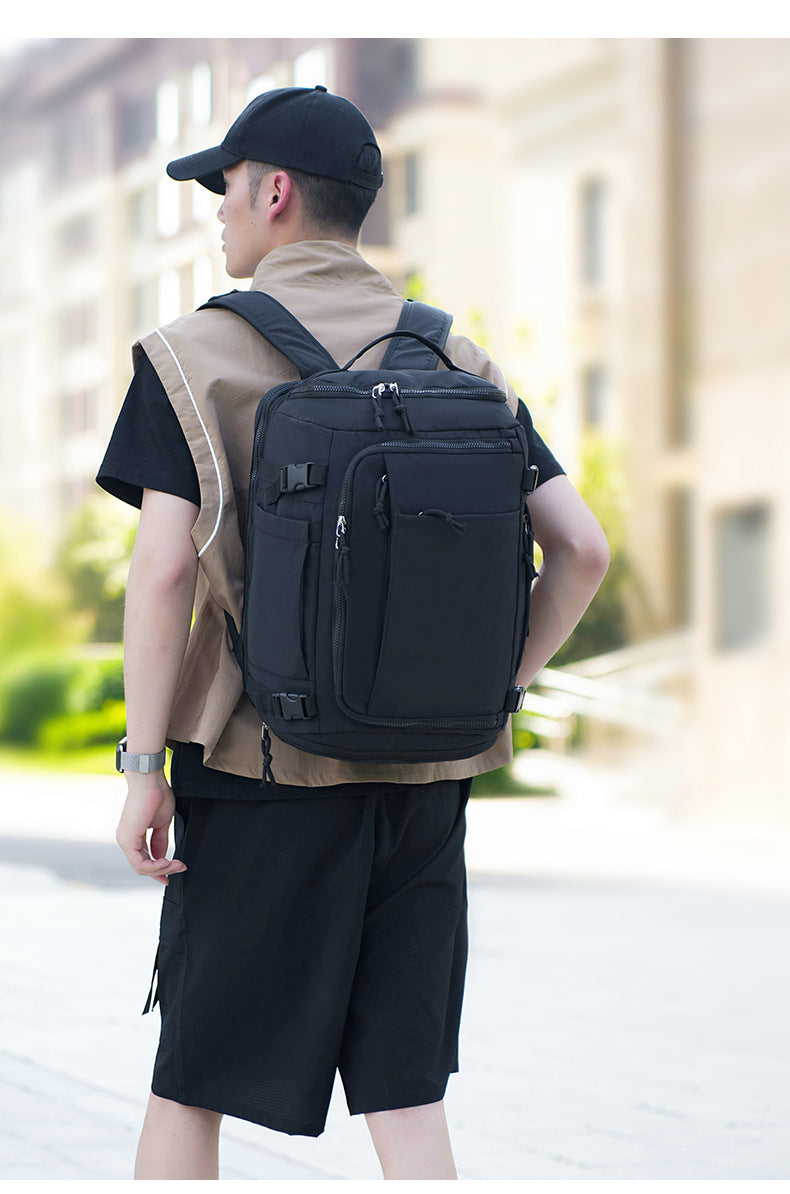 Yellow Stylish & Spacious Backpack – Lightweight, Expandable Travel & Daily Use Rucksack (31×20×43cm)