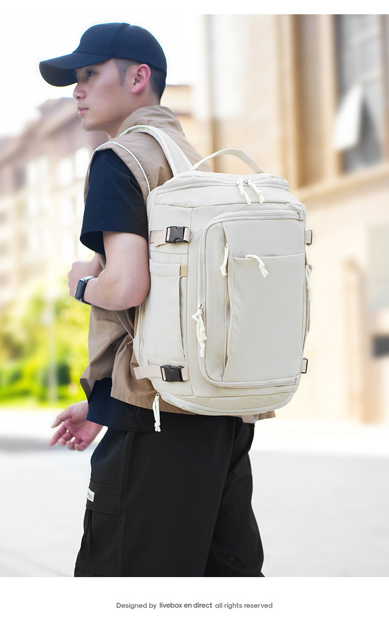 Yellow Stylish & Spacious Backpack – Lightweight, Expandable Travel & Daily Use Rucksack (31×20×43cm)
