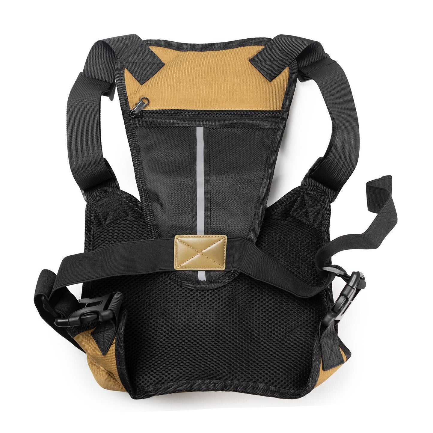 Black Outdoor Tactical Chest Pack – Lightweight Running & Hiking Vest for Men (27×17×5cm)