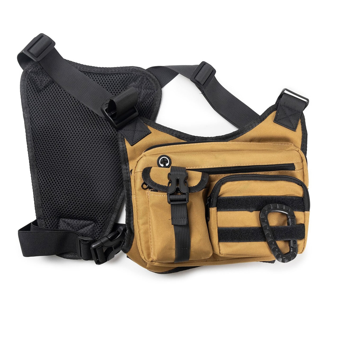 Camouflage color Outdoor Tactical Chest Pack – Lightweight Running & Hiking Vest for Men (27×17×5cm)