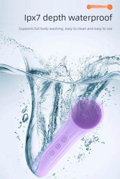 Pink Multi-Functional Silicone Facial Cleansing Brush – Ultrasonic & Heat Infusion Beauty Device
