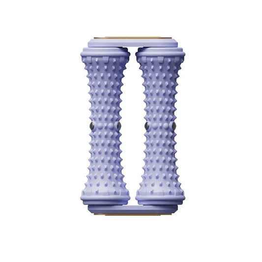 Purple Dual Foot Massager Roller - Therapeutic Deep Tissue Tool for Plantar Fasciitis, Arch Pain Relief & Muscle Relaxation