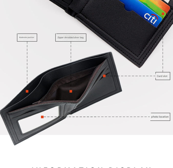 3-PCS Dark Brown Menbense Fashion Leather Wallet Set - Vintage Hunter Design Bi-Fold Wallet with Card Slots
