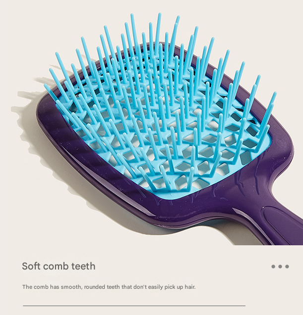 Green 8-Piece Detangling Hair Brush Set - Vented Wet/Dry Brushes for Smooth, Knot-Free Hair