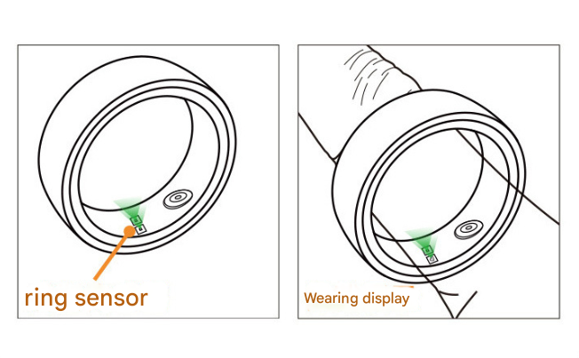 10# Striped Gold Smart Health Ring Tracker with Wireless Charging Case - Titanium Steel Fitness Wearable for Heart Rate, Sleep & Blood Oxygen Monitoring - Waterproof Wellness Device
