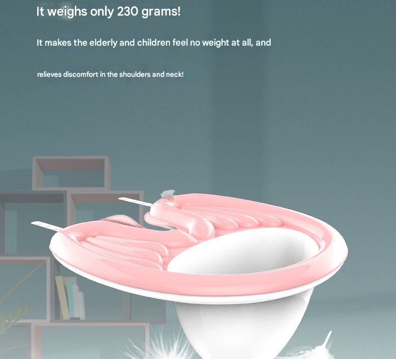 Pink Inflatable Hair Washing Basin with Drain Tube and Pump for Seniors Bedridden and Pregnant Women - Portable Home Shampoo Basin for Easy Hair Care