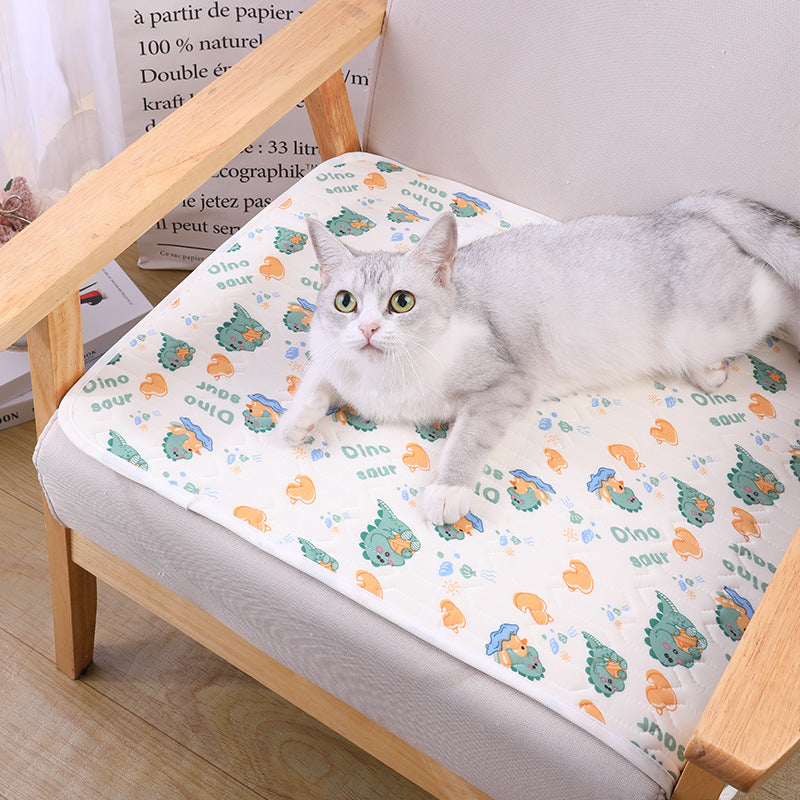 2-Pack Black Cat Pet Summer Cooling Latex Pad (XL Size: 70*50cm) - Breathable Ice Silk & Latex-Filled Dog Bed Cat Sleeping Mat with Non-Slip Base