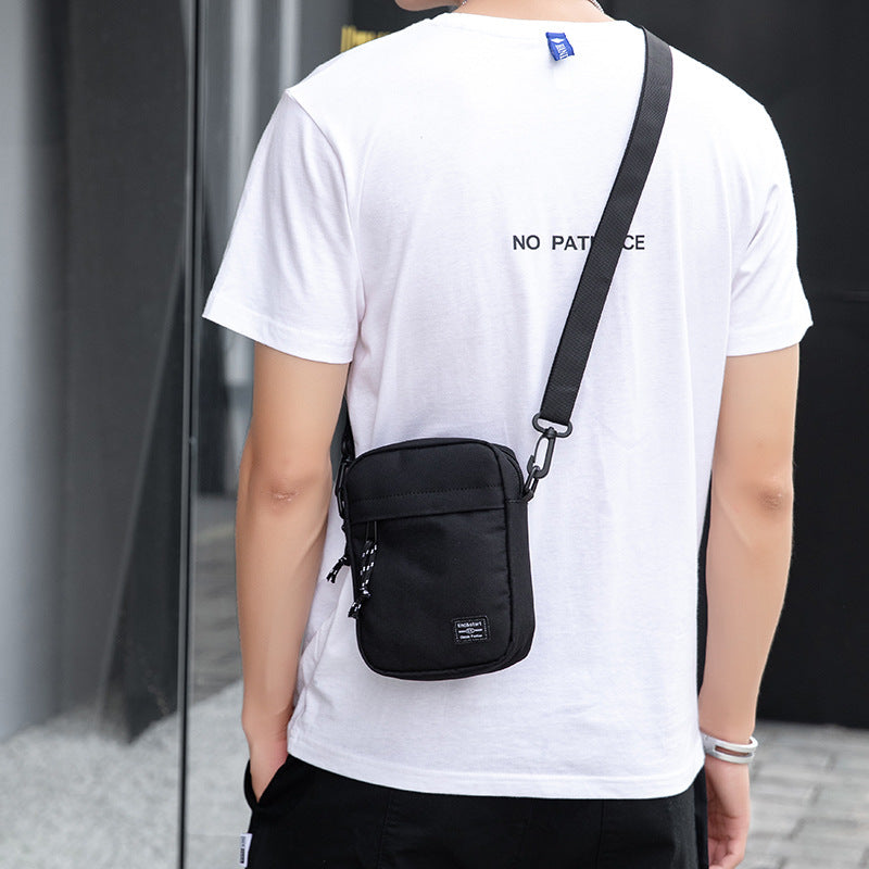 Ochre Mini Streetwear Oxford Cloth Crossbody Bag - Ultra-Light (200g) Fashion Sling Pack, Fits 8-inch Tablet