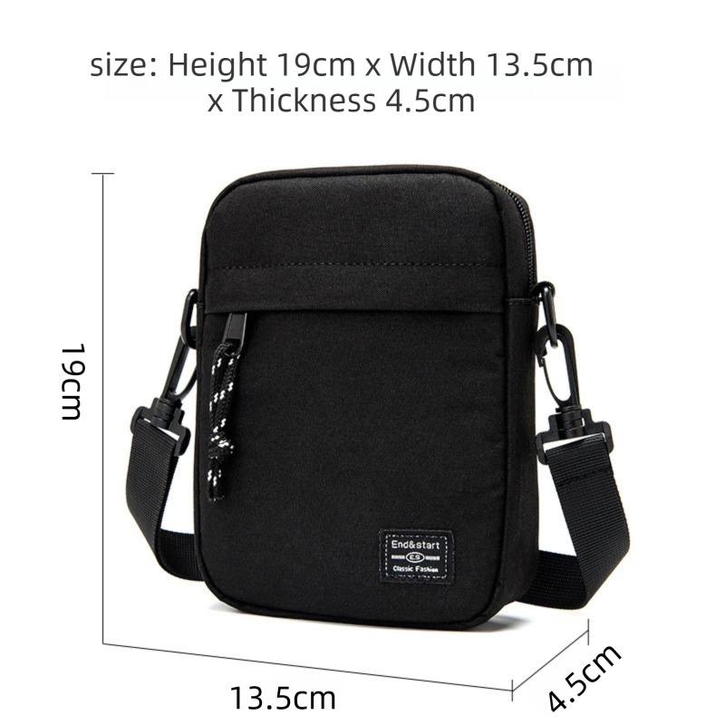 Green camouflage Mini Streetwear Oxford Cloth Crossbody Bag - Ultra-Light (200g) Fashion Sling Pack, Fits 8-inch Tablet