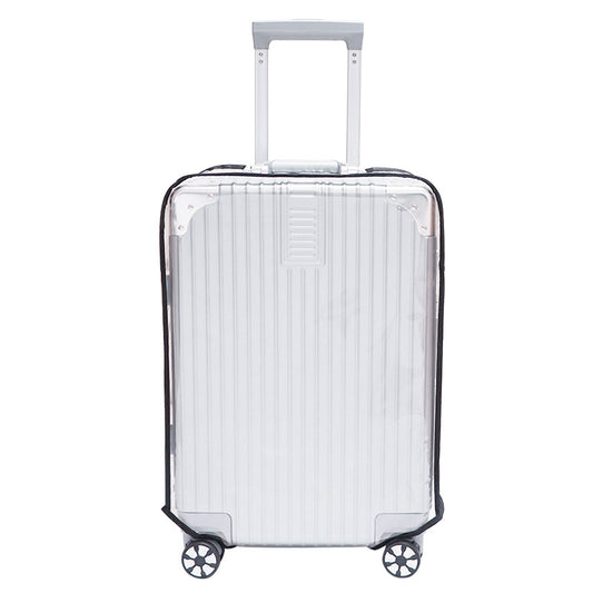 2-Pack 26" Clear PVC Luggage Cover - Heavy-Duty Waterproof & Scratch-Resistant Suitcase Protector