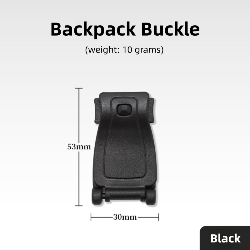 10 Pack Black MOLLE Clip Tactical Strap-Management Tool -  Ultralight Portable Backpack Buckle for Tactical Outdoor Gear Attachment