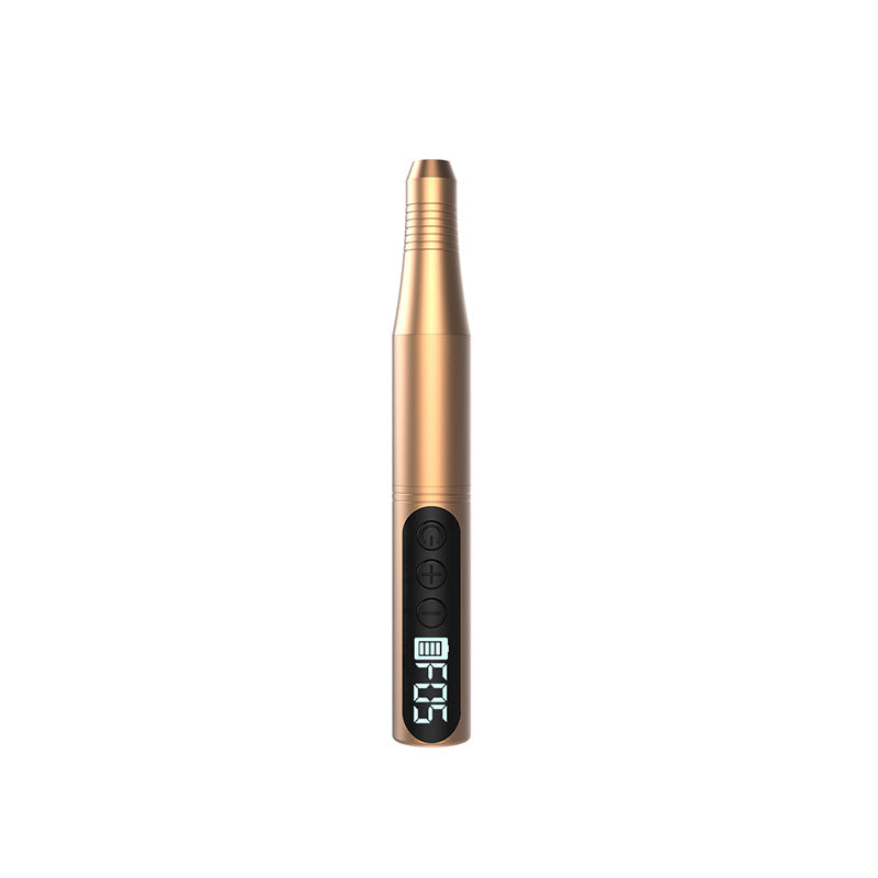 Golden Portable Wireless Professional Electric Nail Drill Machine Includeing 6 Nail Drill Bits- High-Speed 20000 RPM, Adjustable 4-Speeds with LCD Display