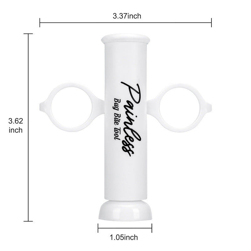 3-Pack Black Portable Vacuum Suction Venom Extractor - Emergency Pump Tool for Insect Bites, Mosquito, Bee, Wasp, and Spider Stings