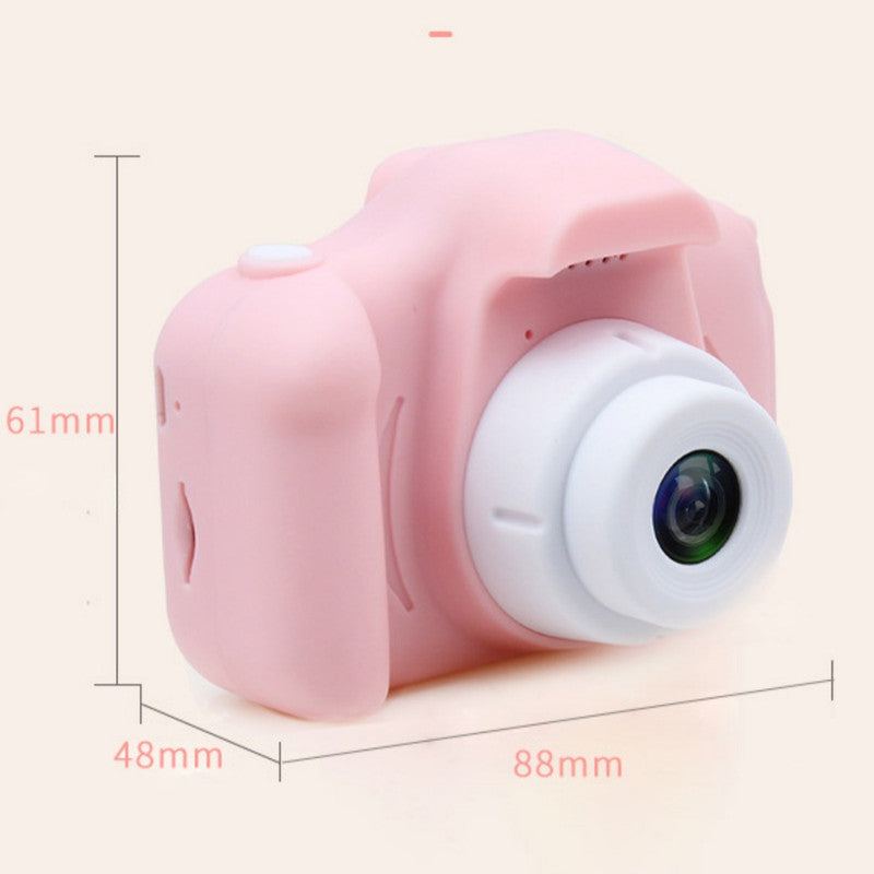 X2 Pink Single Lens Kids Carrot Bunny Digital Camera - Multi-Functions With 20MP Interpolation, Photo & Multiple Filters, 1080P Video and Game