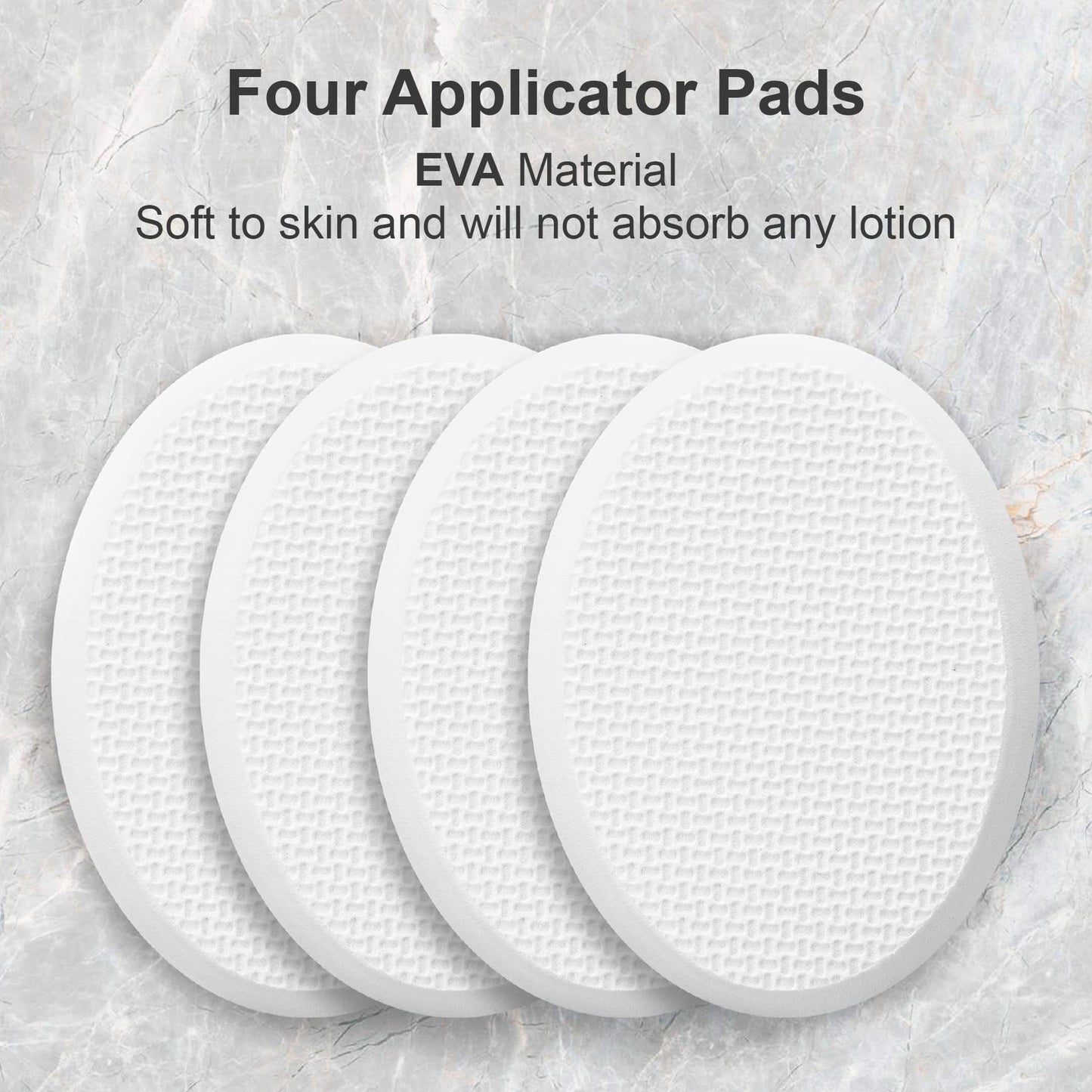 Long Handle Bath Gentle Body Scrubber Set - Non-Slip Grip Back Brush with 4 EVA Exfoliating Sponge Heads