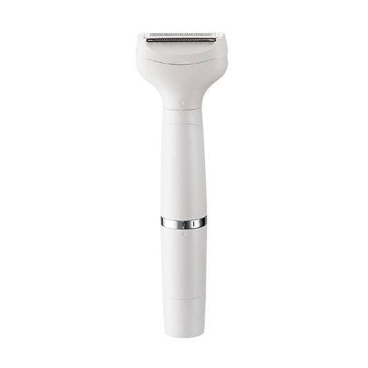 White 7-in-1 Multifunctional Electric Shaver for Women - USB Rechargeable Painless Hair Removal Epilator with Washable Heads for Face, Body & Eyebrows
