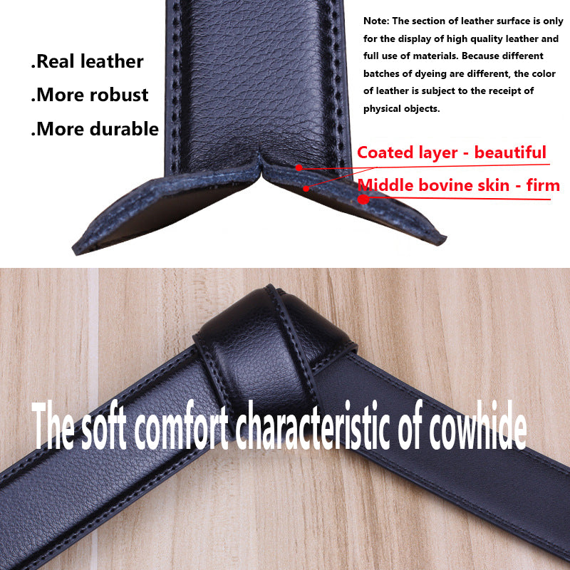 Valentine's Day Gift - Premium Men's Genuine Leather Automatic Buckle Belt - Business & Casual(Style 8)