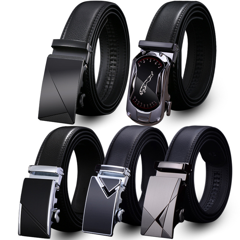 Valentine's Day Gift - Premium Men's Genuine Leather Automatic Buckle Belt - Business & Casual(Style 8)