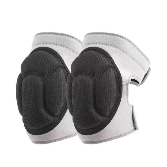 2 Pack Grey Thick EVA Foam Knee Pads Anti-Slip Breathable Sponge Knee Guards for Gardening Flooring Dance Volleyball & Work Impact Protection(Size L)