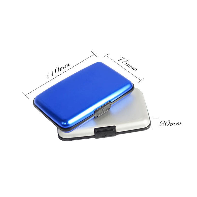 3-Pcs Green Slim Aluminium Credit Card Holder RFID Blocking Wallet Hard Shell Case Business Card Organiser Lightweight Pocket Size for Everyday Use