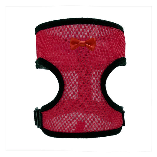 2-Pcs Red Adjustable Pet Harness with Leash – Breathable Mesh Design for Small Dogs, Cats, Chickens, Ducks & More | Anti-Escape, 360° Support, Lightweight & Comfortable in Australia(Size:L)