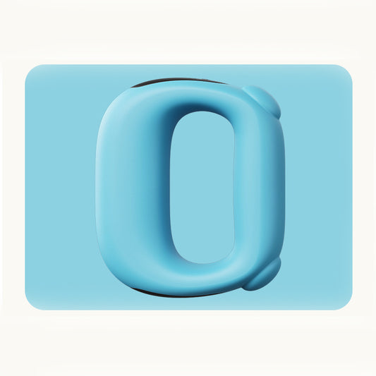 Blue Portable Fascia Massage Ring Vibration Massager with Heat and LED Display for Muscle Relaxation and Body Shaping