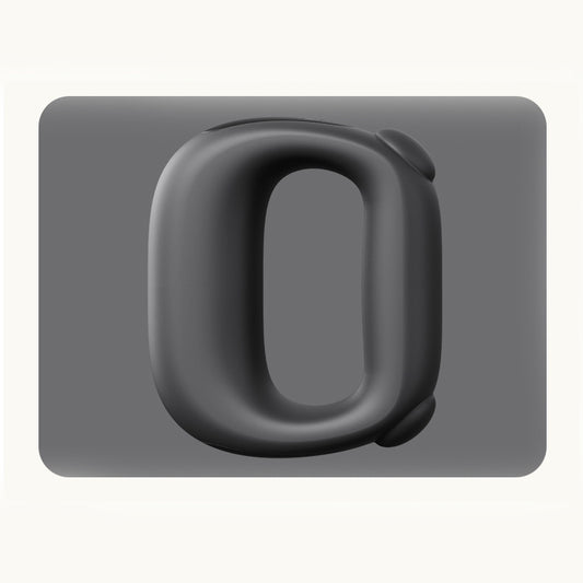 Black Portable Fascia Massage Ring Vibration Massager with Heat and LED Display for Muscle Relaxation and Body Shaping