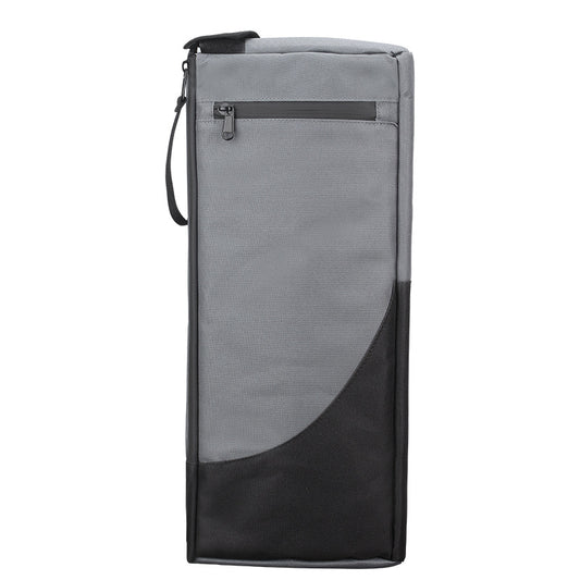 Black and Grey Insulated Golf Cooler Bag Portable Thermal Carrier Holds 6 Cans or 2 Wine Bottles with Shoulder Strap for Australian Golf Course and BBQ