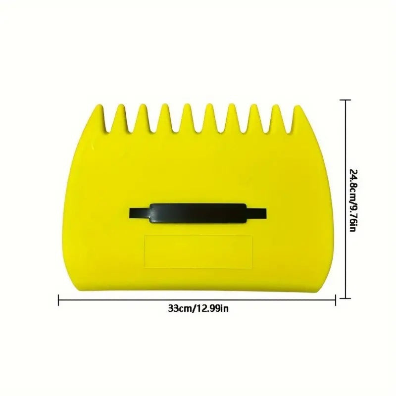 Pair of Horticultural Leaf Rake Hand Tools Set Large Plastic Claw Grabber Ideal for Collecting Yard Debris, Grass Clippings, and Scraps Army green