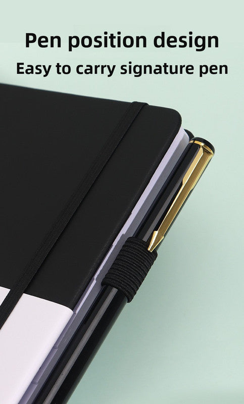 Rose Gold Password Book with Alphabetical Tabs B6 Hardcover Internet Address Logbook & Password Organizer with Pen Loop Elastic Band and Inner Pocket