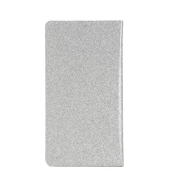 Car Registration and Insurance Holder Silver Glitter - Bling Vehicle Document Wallet - Slim Glove Box Organiser for Rego Papers & Travel IDs - Sparkle PU Leather Case