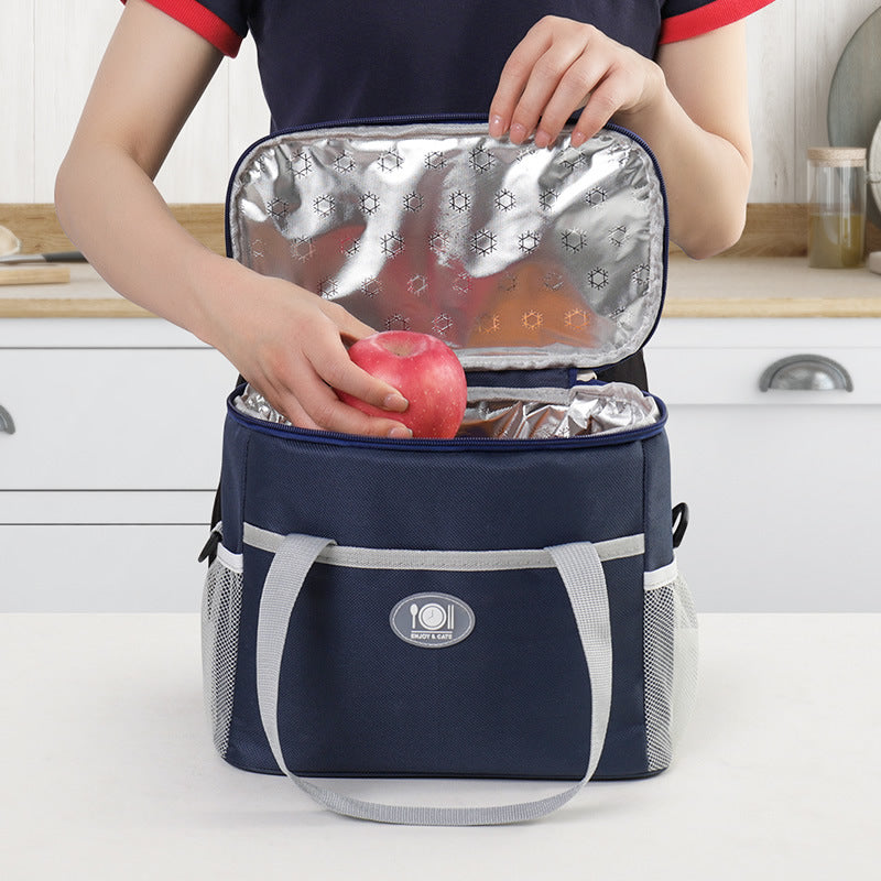 Insulated Lunch Bag Thermal Cooler Tote with Adjustable Shoulder Strap Waterproof Lining for Work School & Picnics Pink Small