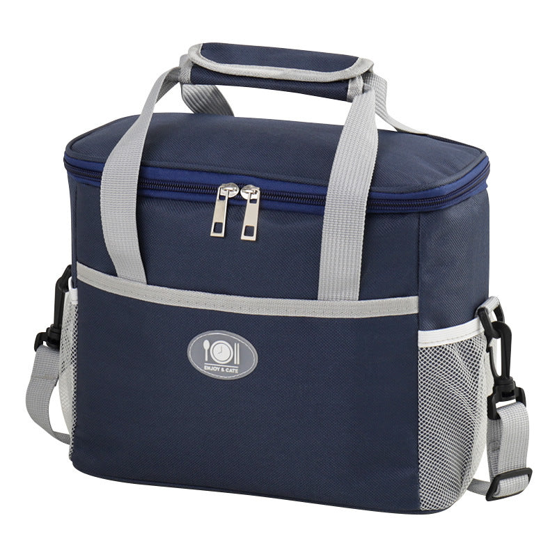 Large Insulated Cooler Bag Thermal Lunch Tote 16L Capacity with Adjustable Shoulder Strap for Picnics Camping & Work Purple