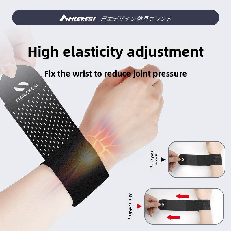 2PCS Adjustable Wrist Support Brace Ultra Thin Breathable Mesh Wrap for Sports Tennis Gym & Daily Office Use One Size Fits Most Graphite Black