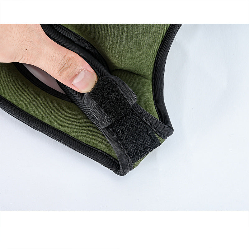 Waterproof Garden Knee Pads High Density EVA Foam Cushion for Weeding & Cleaning Adjustable Neoprene Straps Dark Green 1 Pair